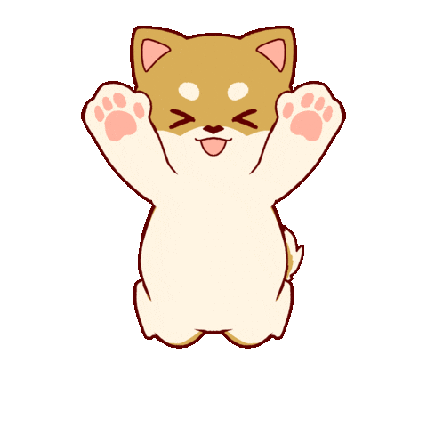 kuromies_xxx reaction happy dog celebration Sticker