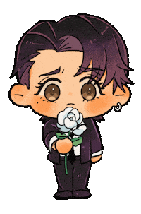 White Rose Cry Sticker