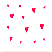 Eva_Sekeresova heart new white post Sticker