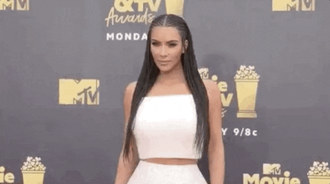 Kim Kardashian GIF by MTV Movie & TV Awards