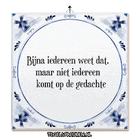 Humor Reflectie Sticker by Tegelspreuken.nl