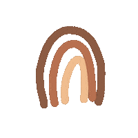 emendress rainbow abstract boho neutral Sticker