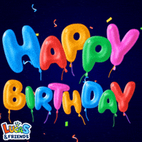 Happy Birthday GIF by Lucas and Friends by RV AppStudios