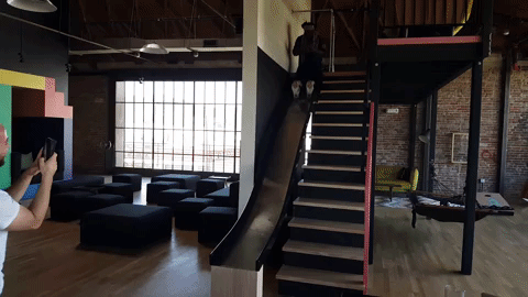 happiness slides GIF by Leroy Patterson