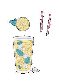 Limonade Getränk Sticker by Kugelzwei