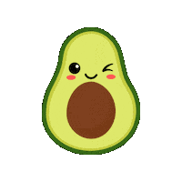 TuckerFresh wink fruit avocado salad Sticker