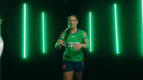 Rugby League Try Celebration GIF by Canberra Raiders