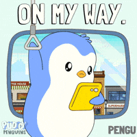 Coming On My Way GIF by Pudgy Penguins