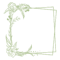 shoplaromi green frame floral Sticker