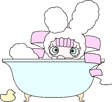 Relax 洗う Sticker by mineco