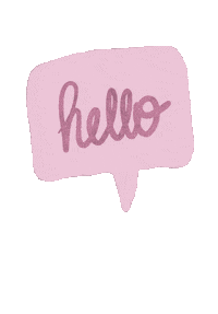 Hello Sticker by grlfluence