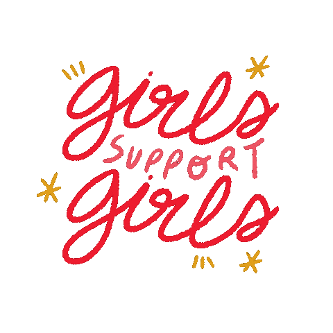 StudioLouu feminism girl power sorority girls support girls Sticker