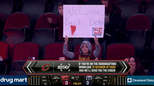 welcome back fan GIF by NBA
