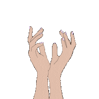 Fingers Manos Sticker