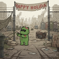 Post Apocalyptic Merry Christmas GIF by Kanpai Pandas