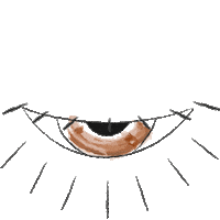 juliabegni blue green eye blink Sticker