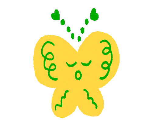 mememiho1994 giphyupload illustration kawaii butterfly Sticker