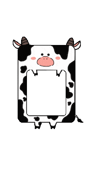 Frame Cow Sticker
