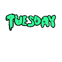 Tuesday Morning Sticker by deladeso