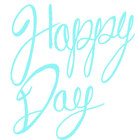 painteddreamsco happy lettering positive words Sticker
