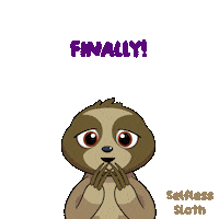 At Last Sloth Sticker by VeeFriends
