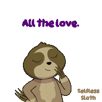 All The Love Sloth Sticker by VeeFriends