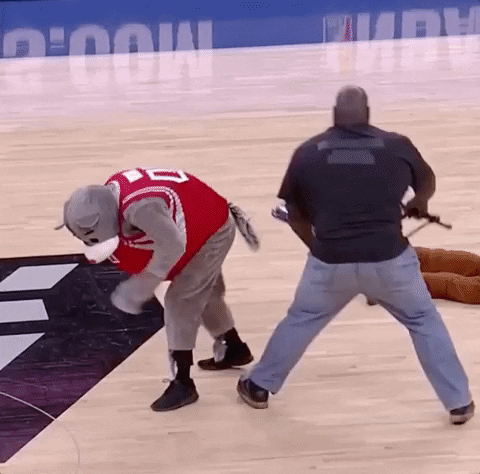Nba Playoffs Mascot GIF by NBA