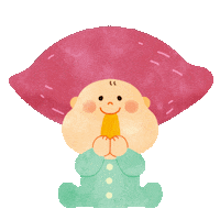 hanna_saku 赤ちゃん もぐもぐ あかちゃん 首振り Sticker