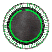 Minitrampoline Rebounding Sticker by belliconUSA