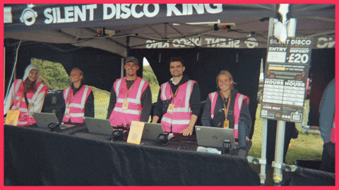 Silent_Disco_King giphyupload silentdisco silent disco king GIF