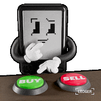Confused Yes Or No Sticker by Ledger