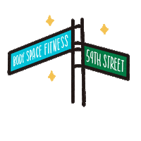 bodyspacenyc fitness workout gym nyc Sticker