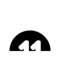 Number Blanco Sticker