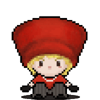 Red Hat Pixel Sticker