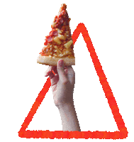 kevlavery food weird pizza wave Sticker