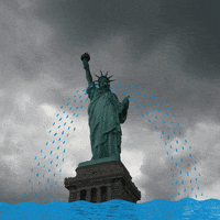 Liberty Statue Illustration GIF by Amalteia