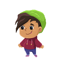Wave Hello Sticker by Dinolingo - online language learning platform for kids
