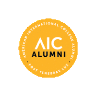 aiconcampus aic yellow jackets aic yellow jackets american international college Sticker