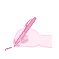 Hand Writing Sticker by Well-Watered Women