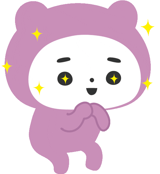 Happy くま Sticker by nako yamaguchi
