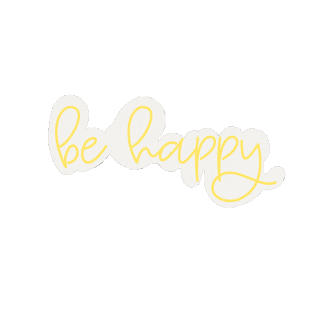 Mommaandsiscreate giphyupload happy be happy yello Sticker