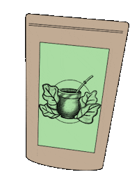 muy_mate loop yerba mate mate tee muy mate Sticker