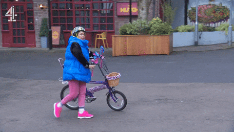 Mind Your Own Business Pink GIF by Hollyoaks