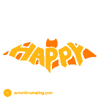 Happy Trick Or Treat Sticker by Summit Marketing