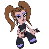 Hip Hop Girl Sticker by Santa Salut