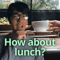 Lunch Date Eating GIF