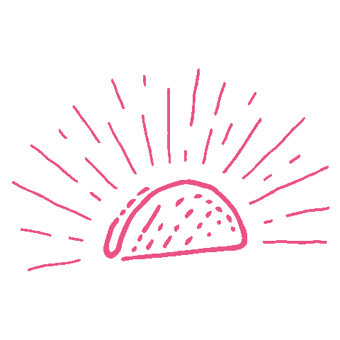 pinktaco pink drink miami skull Sticker