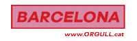 OrgullRadio gay pride barcelona catalunya Sticker