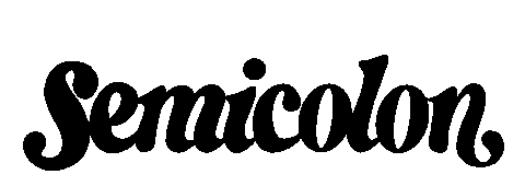 Semicolon Sticker