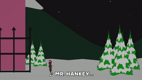 excited mr. hankey GIF by South Park 